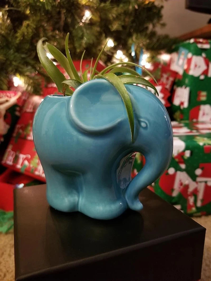 Ceramic Elephant Planter