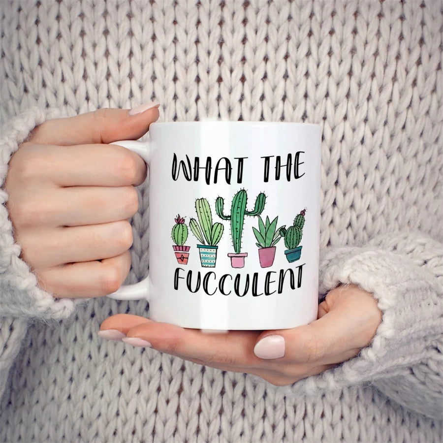 "What the Fucculent" Coffee Mug