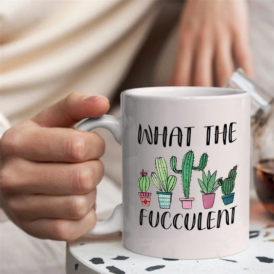 "What the Fucculent" Coffee Mug