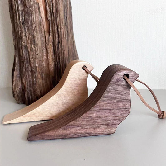 Wooden Bird Door Stopper