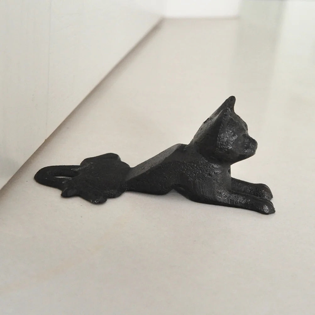 Cast Iron Cat Door Stopper