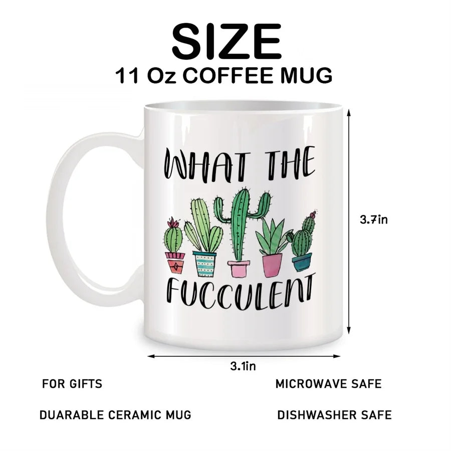 "What the Fucculent" Coffee Mug