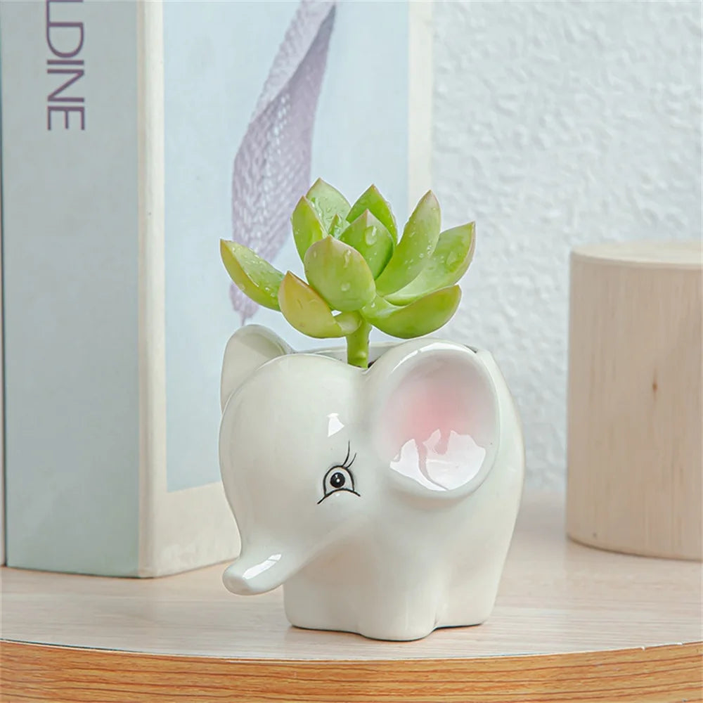 Cute Cartoon Animal Flowerpots